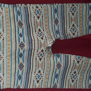 Aztec Print Leggings for Petite Small Women/Juniors